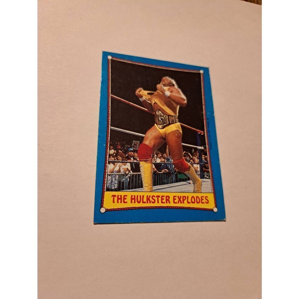1987 Topps WWF Hulk Hogan #26 The Hulkster Explodes Wrestling Card Titan Sports